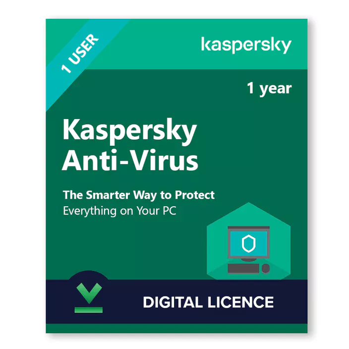Kaspersky Antivirus 1User 1Year download digital